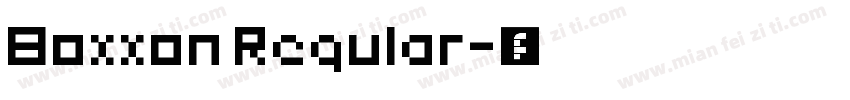 Boxxon Regular字体转换